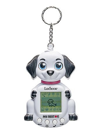 Consola my beste® gigapets® puppy com ecrã lcd e fecho para portachaves