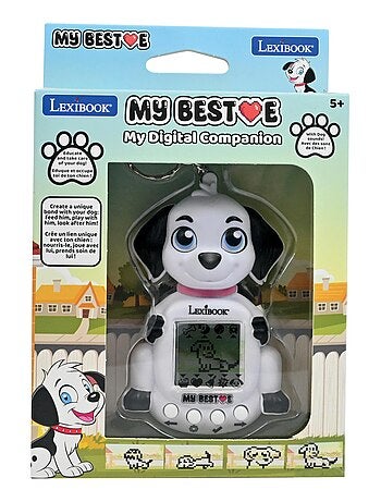 Consola my beste® gigapets® puppy com ecrã lcd e fecho para portachaves