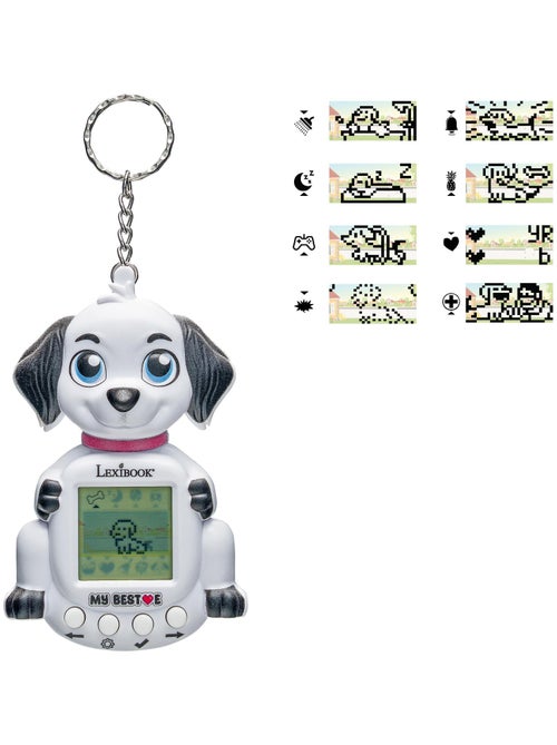 Consola my beste® gigapets® puppy com ecrã lcd e fecho para portachaves - Kiabi