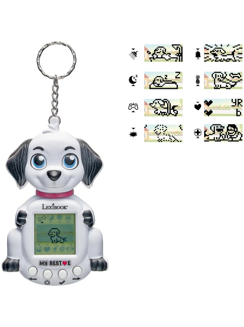 Consola my beste® gigapets® puppy com ecrã lcd e fecho para portachaves Branco - Kiabi