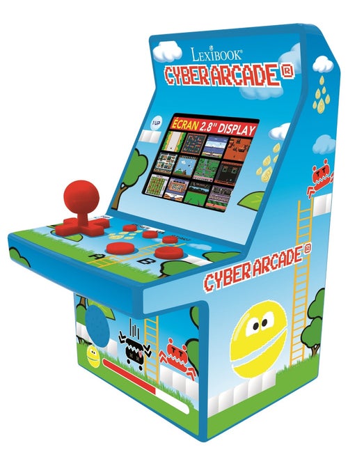 Consola portátil cyber arcade® com lcd a cores de 2,8'' e 200 jogos num design retro - Kiabi
