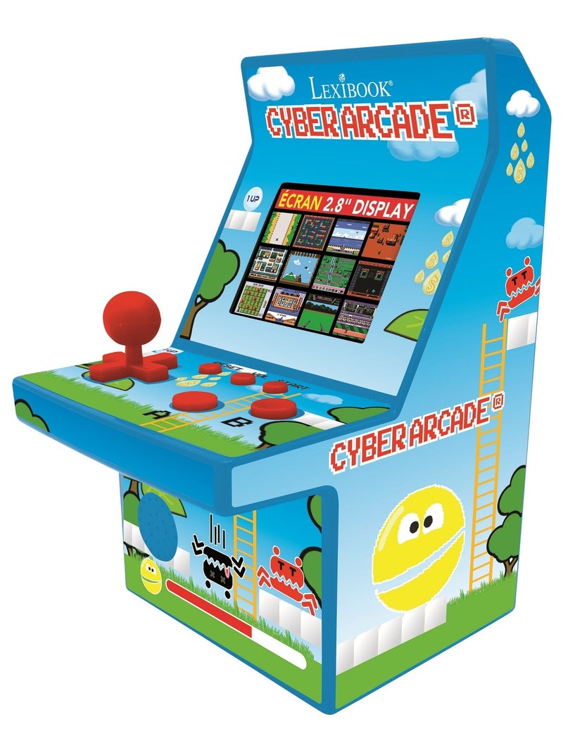 Consola portátil cyber arcade® com lcd a cores de 2,8'' e 200 jogos num design retro Azul - Kiabi