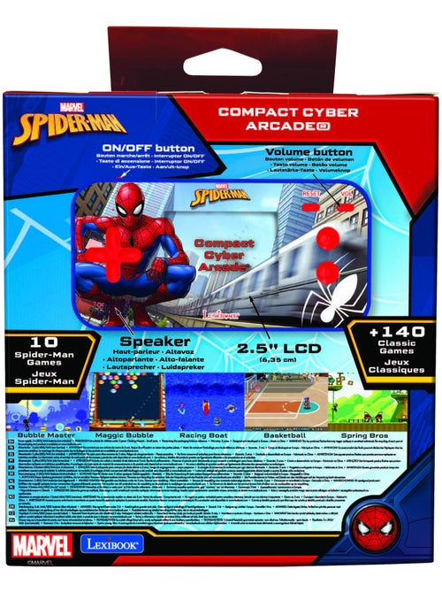 Consola portátil cyber arcade® pocket spiderman écran 2.5'' 150 jeux dont 10 spiderman - Kiabi