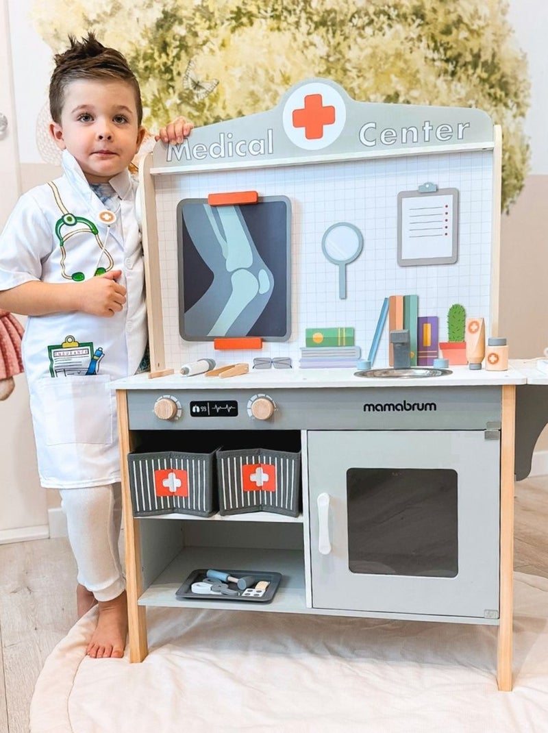 Consultório médico infantil de madeira com 20 acessórios N/D - Kiabi