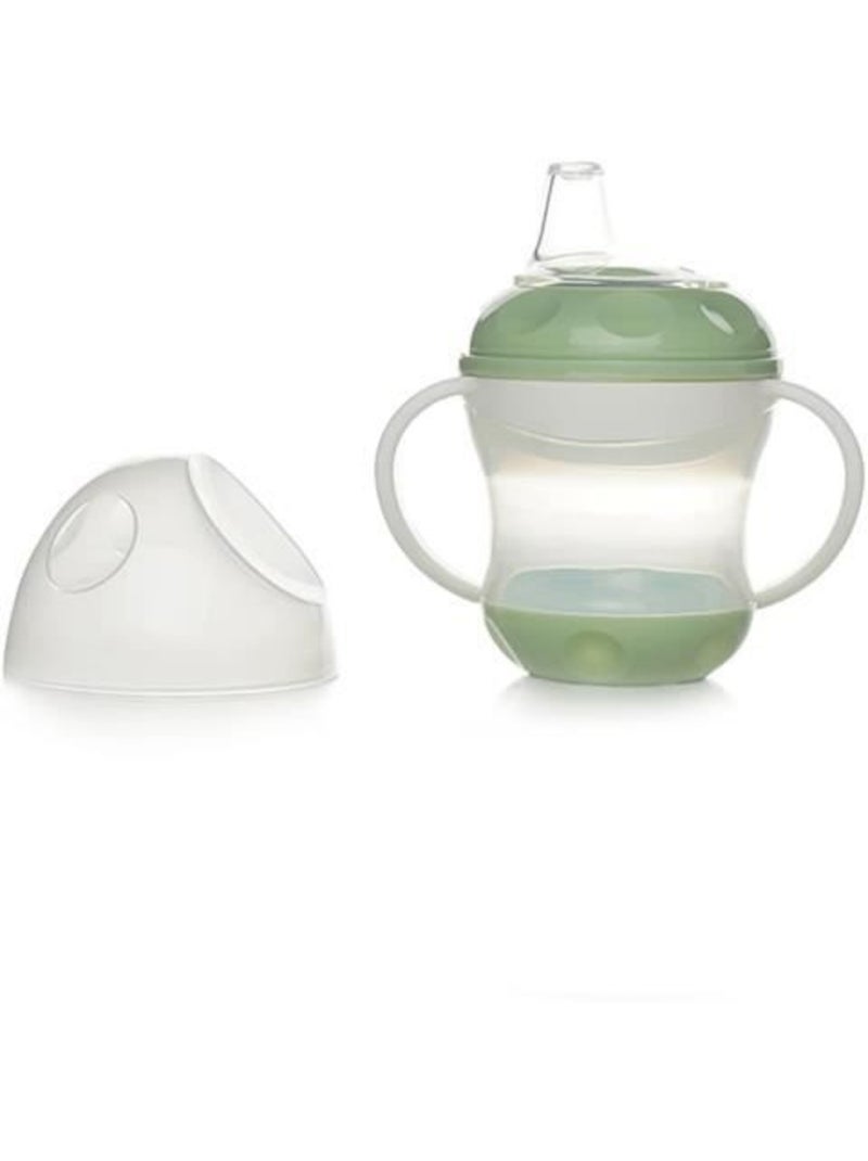 Copo anti-derramamento thermobaby com tampa e bico de silicone 180 ml Verde - Kiabi
