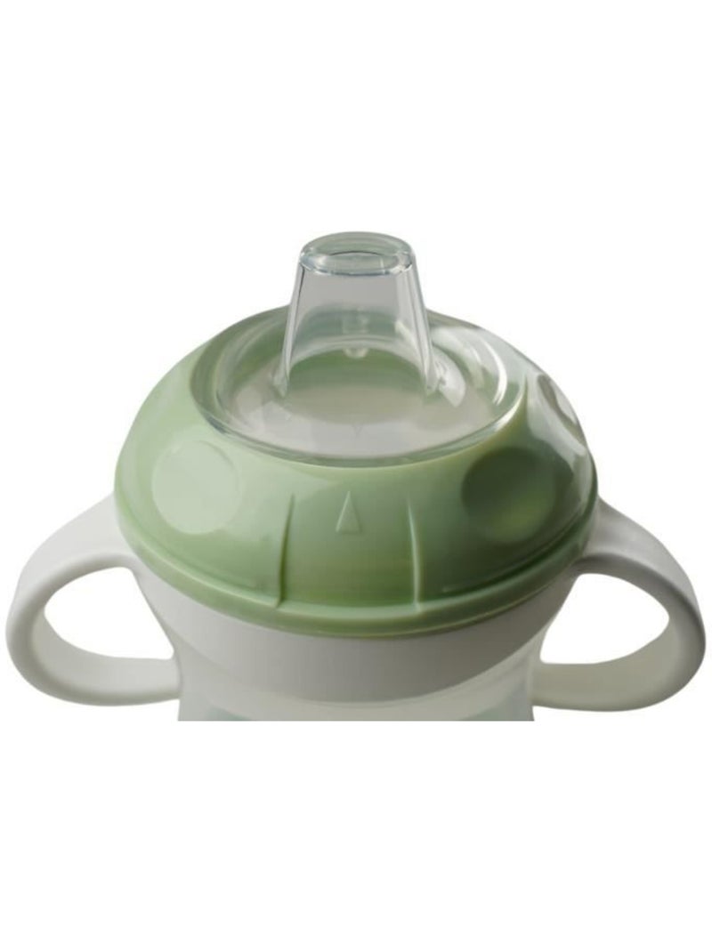 Copo anti-derramamento thermobaby com tampa e bico de silicone 180 ml Verde - Kiabi