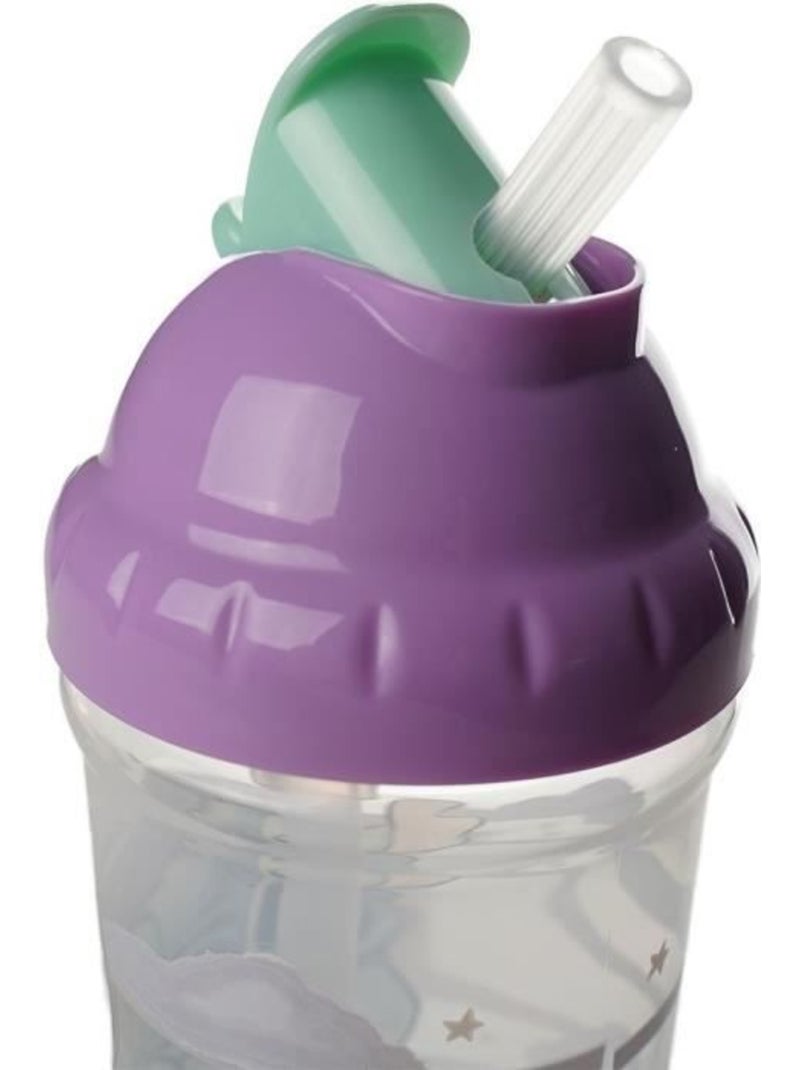 Copo com palhinha anti-derrames disney baby lilo e stitch 295 ml Roxo - Kiabi
