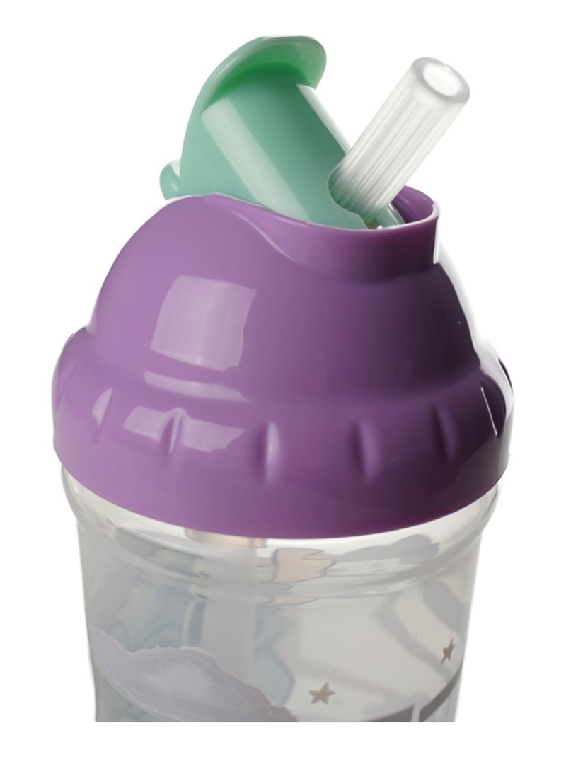Copo com palhinha anti-derrames disney baby lilo e stitch 295 ml Roxo - Kiabi