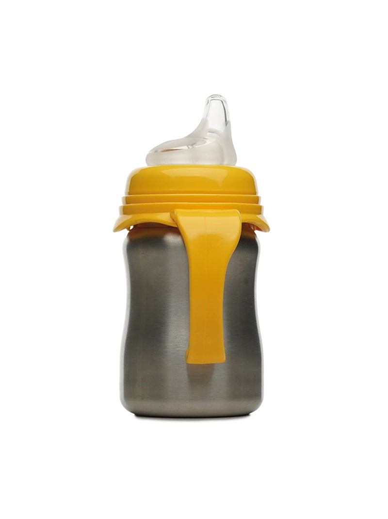 Copo de aprendizagem thermobaby 180 ml inox com bico silicone anti-gota Amarelo-escuro - Kiabi