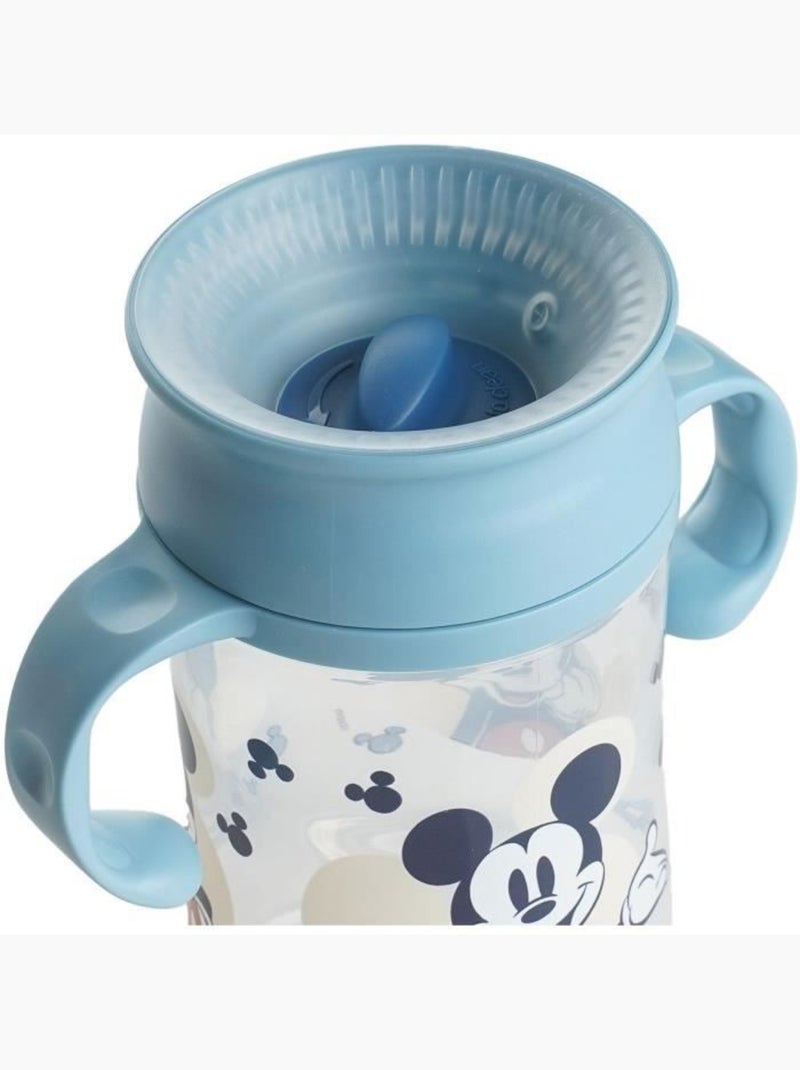 Copo de treino thermobaby 360° mickey com tampa 395 ml antifuga Azul - Kiabi