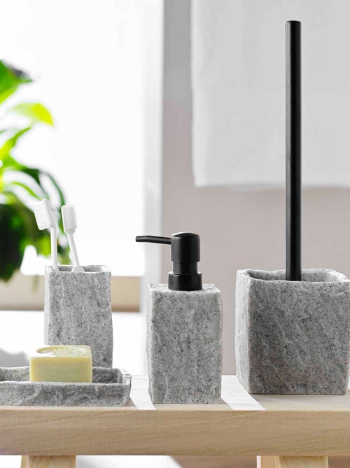Copo para escova de dentes com efeito mineral - Kiabi