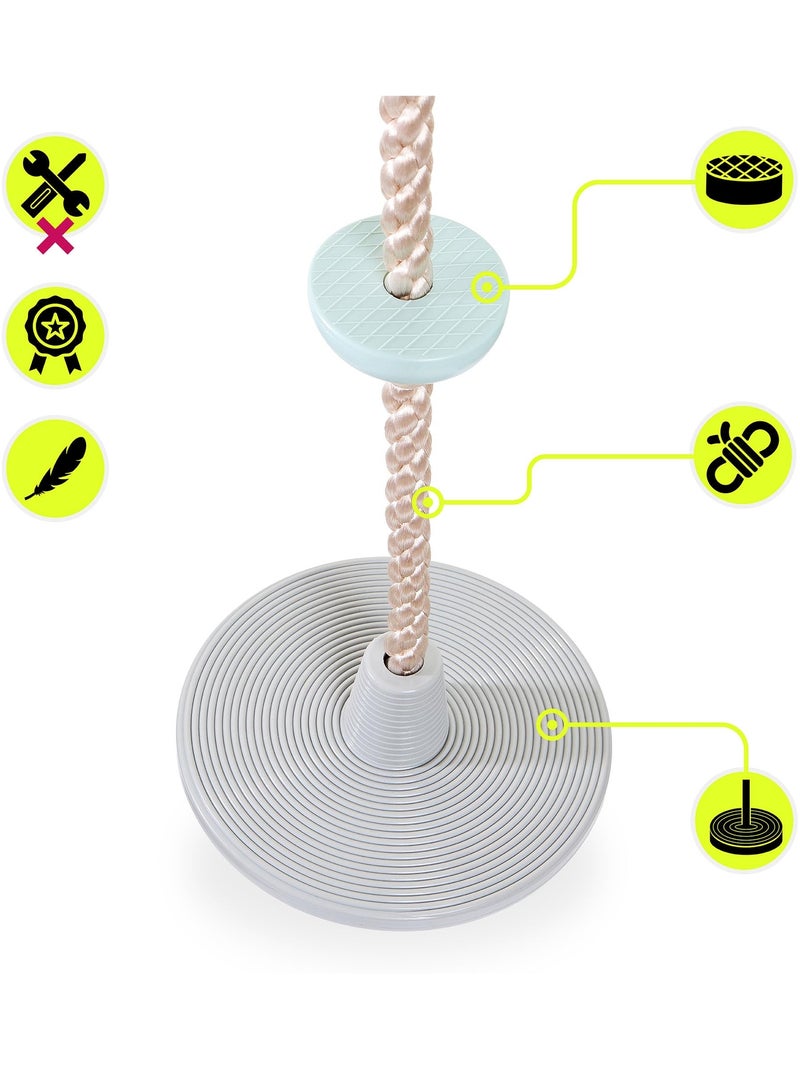 Corda de escalada e baloiço 2 em 1 hypermotion para crianças – até 50 kg Bege - Kiabi