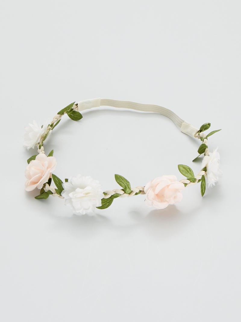 Coroa de flores Rosa - Kiabi
