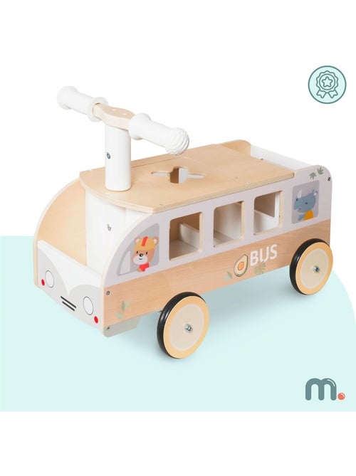 Corre-bacias de madeira autocarro brinquedo mamabrum - Kiabi Corre-bacias de madeira autocarro brinquedo mamabrum - Kiabi