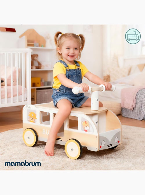 Corre-bacias de madeira autocarro brinquedo mamabrum - Kiabi Corre-bacias de madeira autocarro brinquedo mamabrum - Kiabi