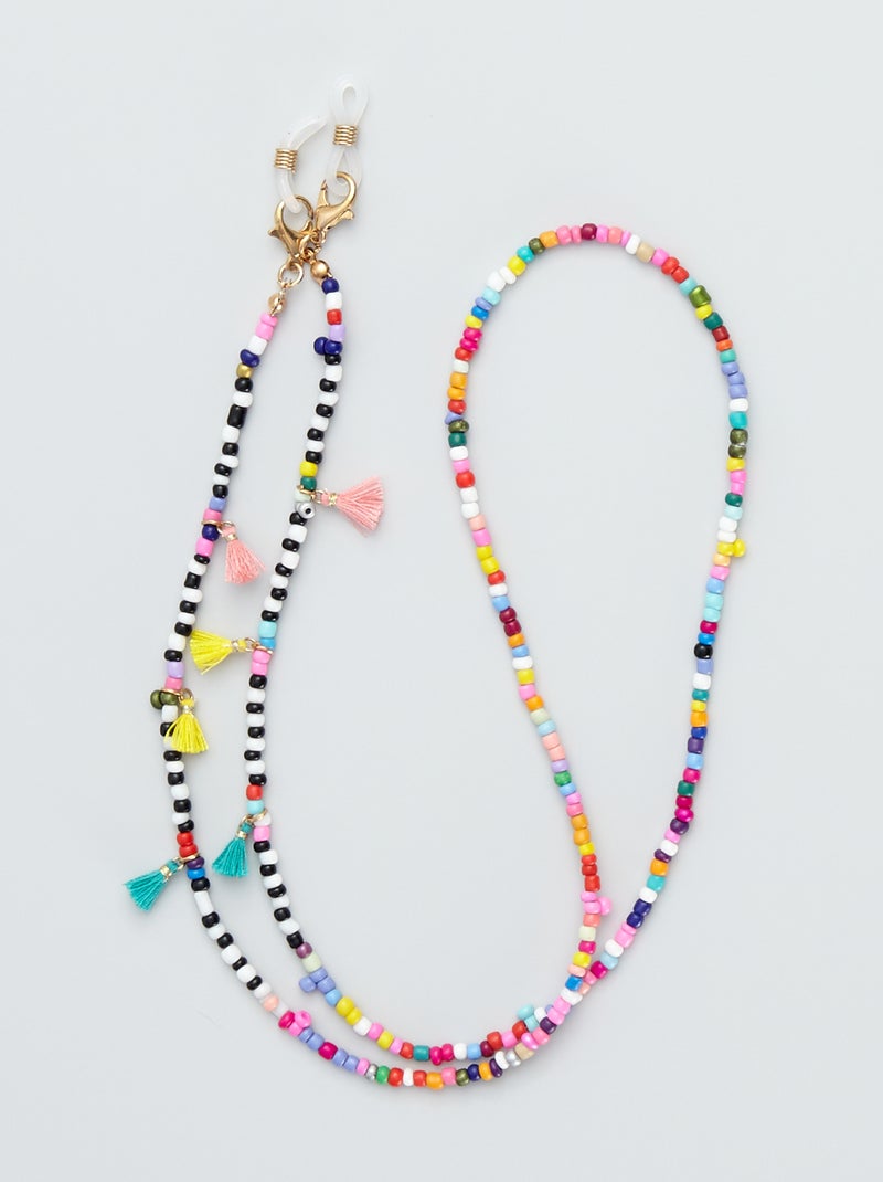 Corrente de óculos em pérola multicolores Multicor - Kiabi