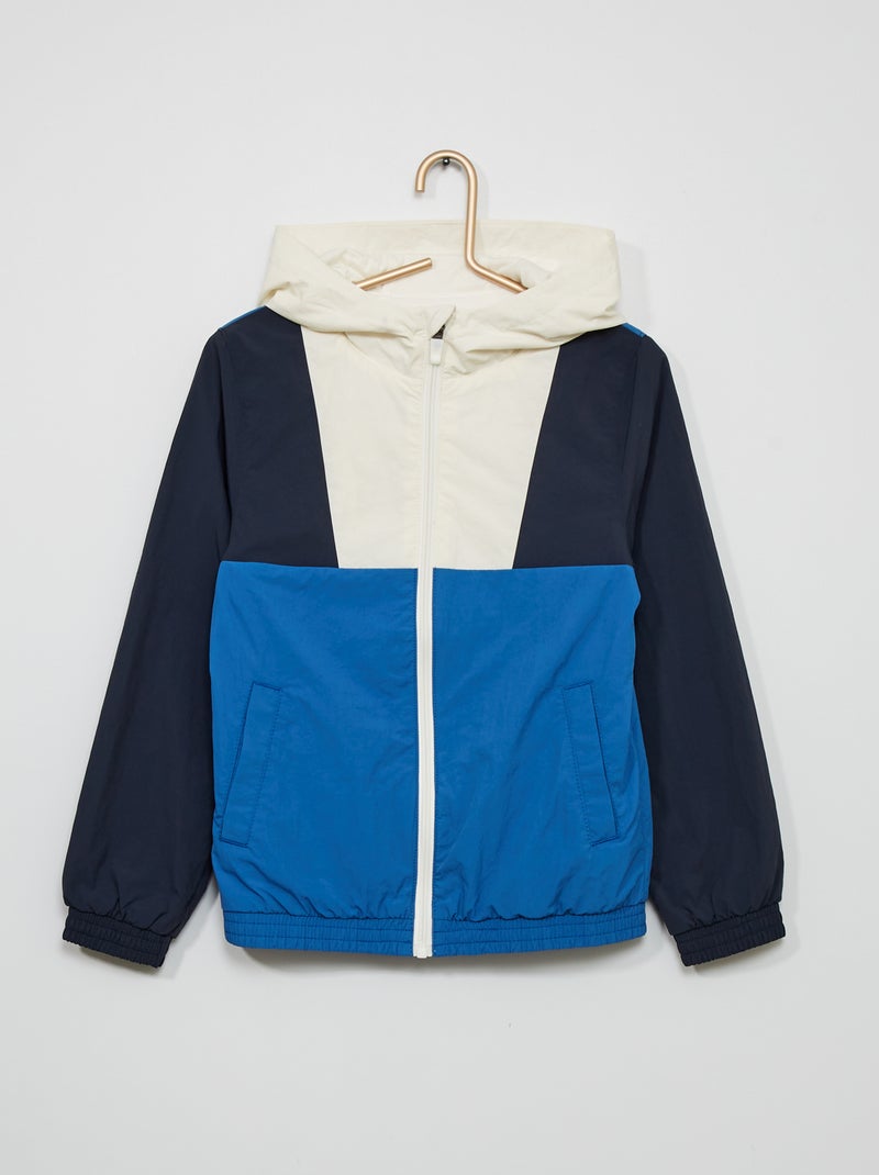 Corta-vento 'color-block' AZUL - Kiabi