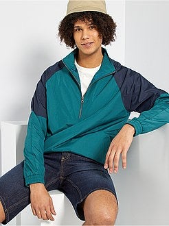 Corta-vento color-block impermeável - Kiabi