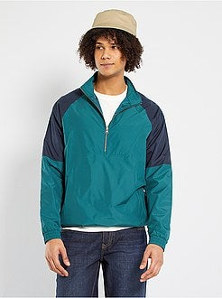 Corta-vento color-block impermeável - Kiabi