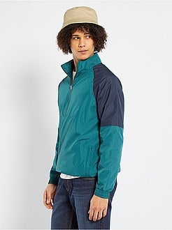 Corta-vento color-block impermeável - Kiabi