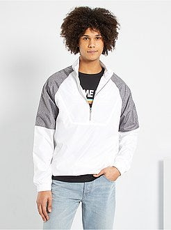 Corta-vento color-block impermeável - Kiabi