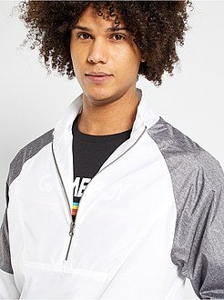 Corta-vento color-block impermeável - Kiabi