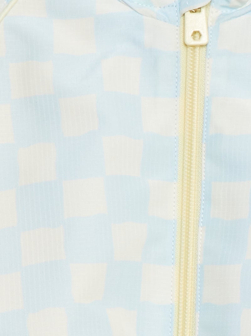 Corta-vento com capuz AZUL - Kiabi