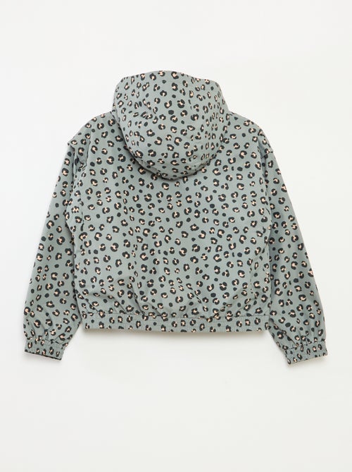 Corta-vento com capuz e base elástica - Kiabi