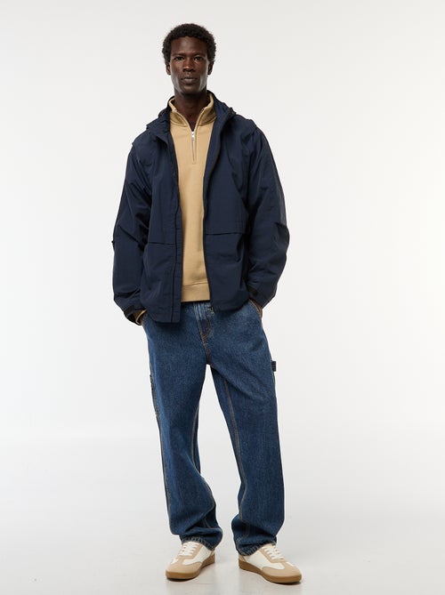 Corta-vento com capuz e mangas removíveis - Kiabi