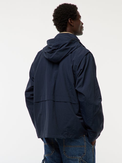 Corta-vento com capuz e mangas removíveis - Kiabi