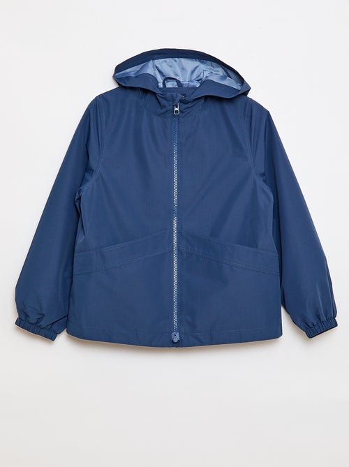 Corta-vento liso com capuz - Coleção fácil de vestir - Kiabi Corta-vento liso com capuz - Coleção fácil de vestir - Kiabi