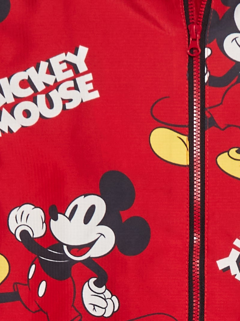 Corta-vento 'Mickey Mouse' 'Disney' VERMELHO - Kiabi