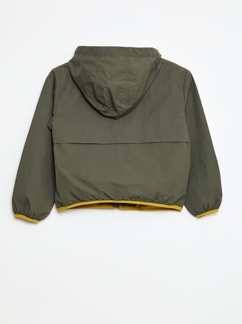 Corta-vento repelente de água com capuz - Kiabi