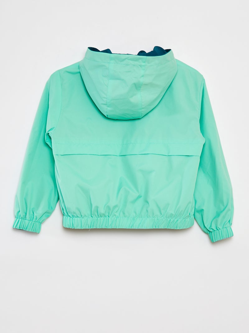 Corta-vento reversível bicolor AZUL - Kiabi