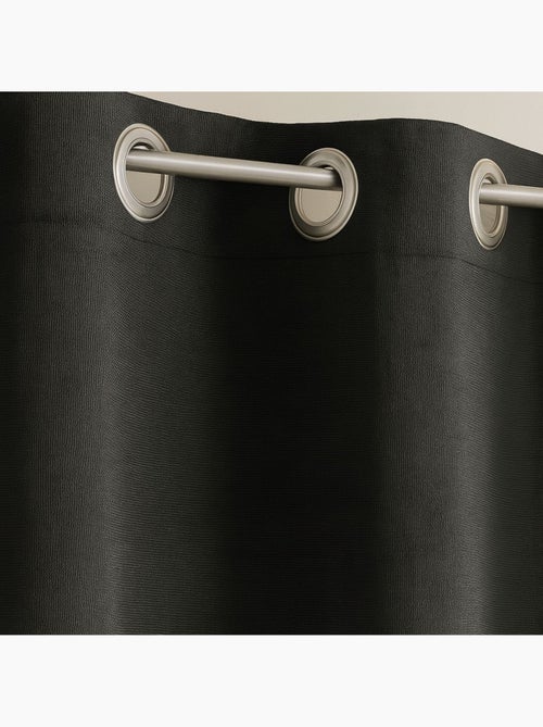 Cortina 100% blackout m1 retardante de chamas preto - Kiabi