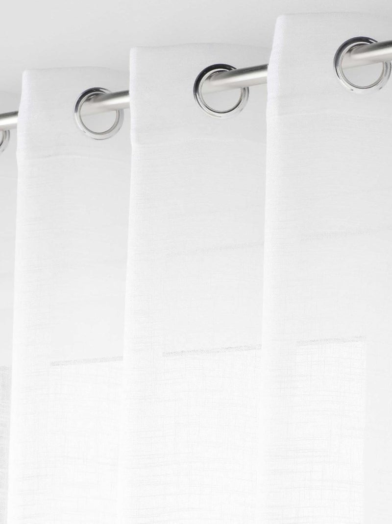 Cortina algodão haltona douceur d'intérieur Branco - Kiabi