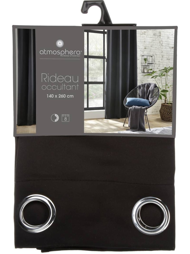 Cortina blackout chique e simples Preto - Kiabi