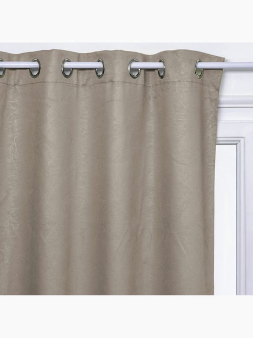 Cortina blackout com folhas em relevo - Kiabi
