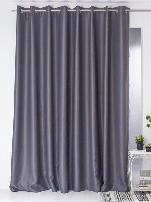 Cortina blackout de arame preto de grande largura - Kiabi