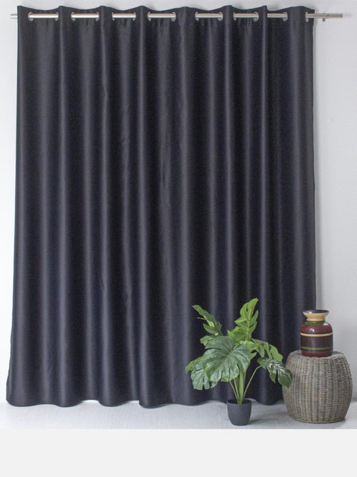 Cortina blackout de arame preto de grande largura - Kiabi