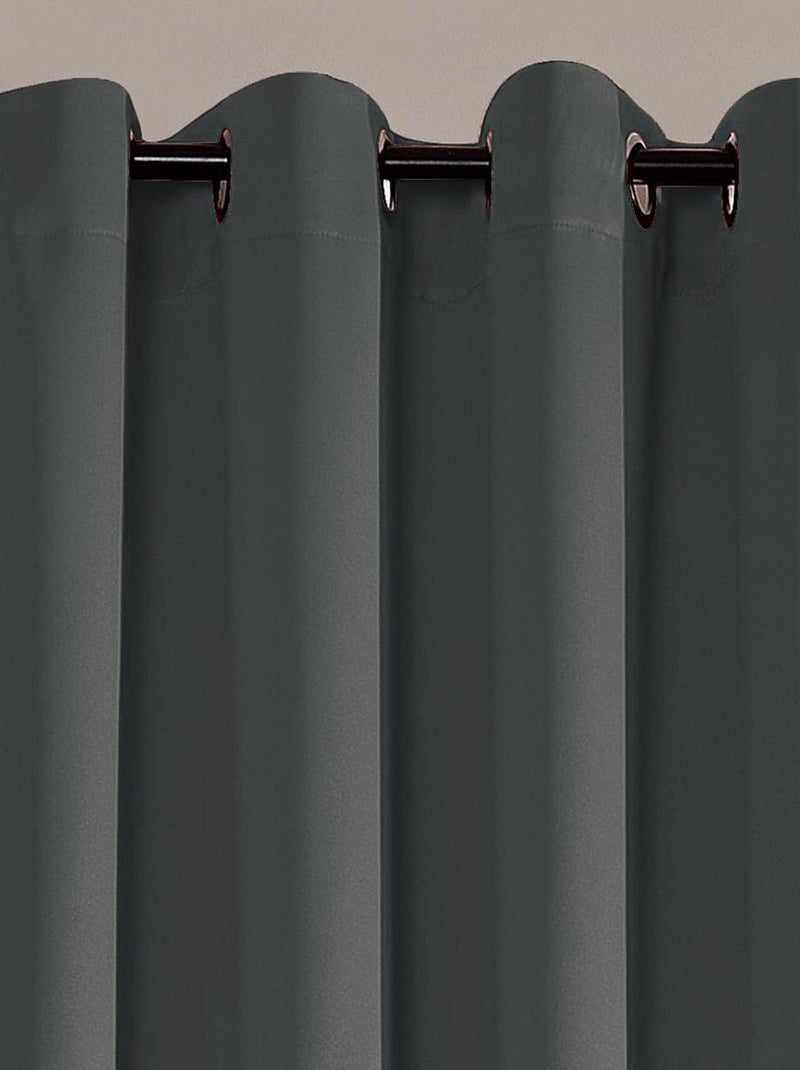 Cortina blackout para quarto e sala de estar Cinza antracite - Kiabi