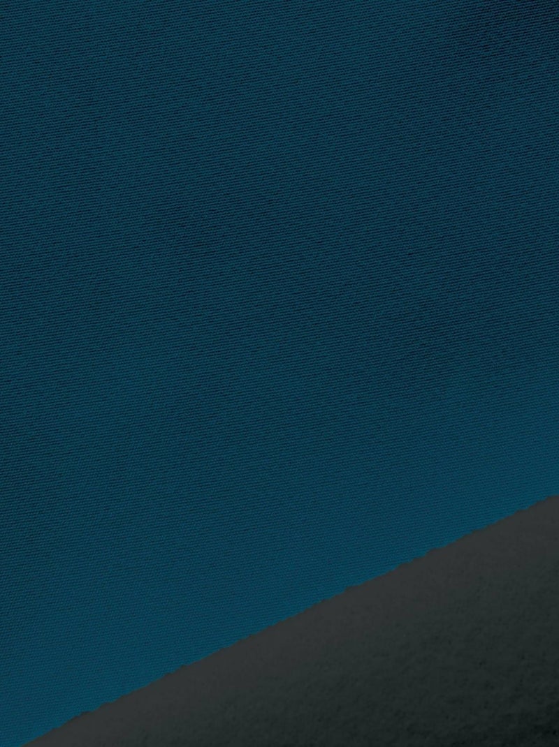 Cortina blackout pequena 100% forrada a lã Azul-petróleo - Kiabi