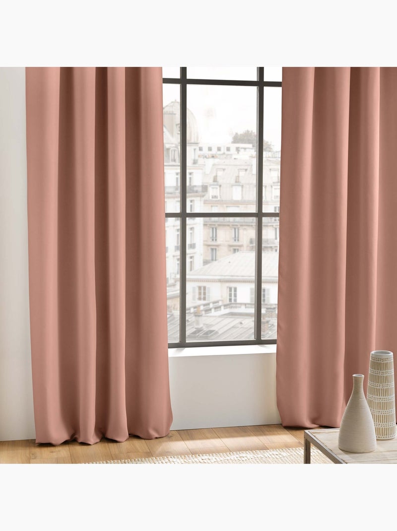 Cortina blackout simples com ilhós Rosa-framboesa - Kiabi