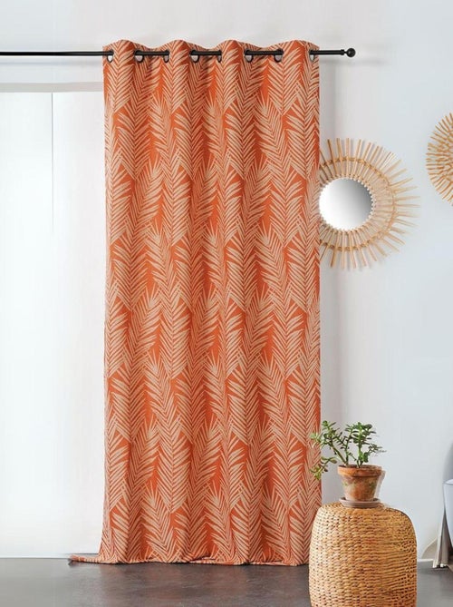 Cortina com estampado de folhas de palmeira - Kiabi Cortina com estampado de folhas de palmeira - Kiabi