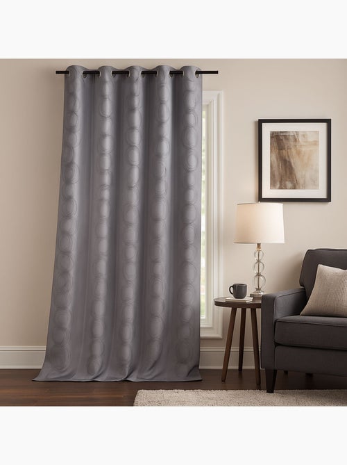 Cortina com estampado jacquard cercle design - Kiabi