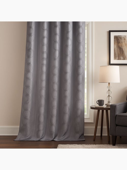 Cortina com estampado jacquard cercle design - Kiabi
