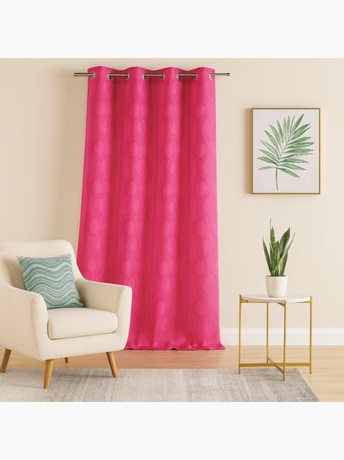 Cortina com estampado jacquard cercle design - Kiabi