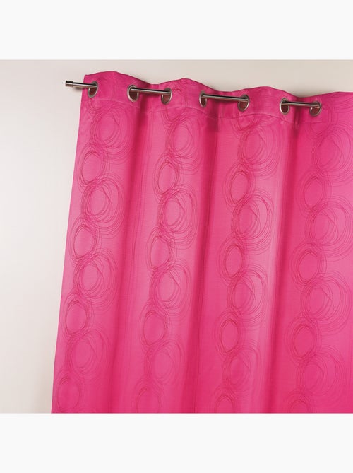 Cortina com estampado jacquard cercle design - Kiabi