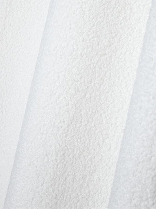 Cortina com ilhós de efeito bouclette suave - Kiabi