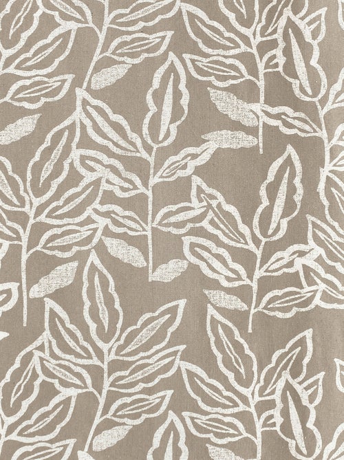 Cortina com ilhós em algodão reciclado chambray - Kiabi